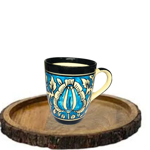 Sky_Blue_&_Black_Floral_Mughal_Art_Handcarfted_Ceramic_Tea/_Coffee_Mug_(250_Ml)