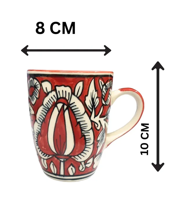 Red_Floral_Mughal_Art_Handcrafted_Ceramic_Tea/_Coffee_Mug_(250_Ml)