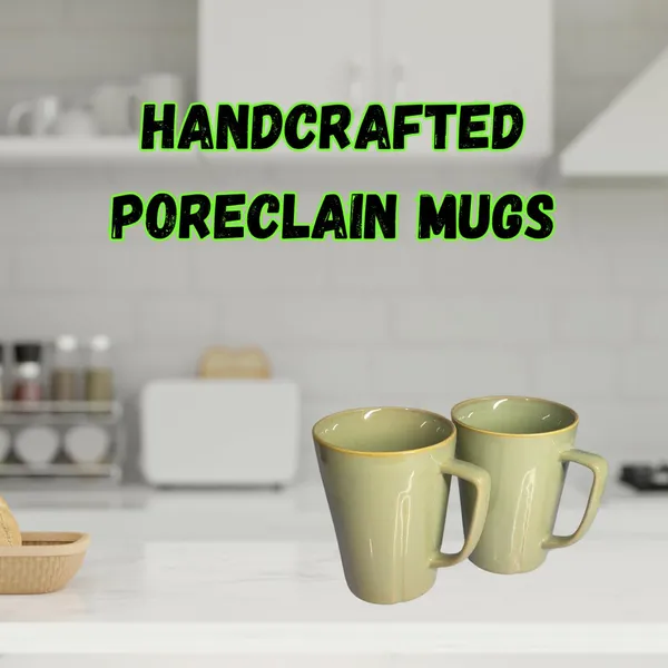 Olive_Green_Premium_Porcelain_Glossy_Tea/_Coffee_Mug_Set_(300_Ml)