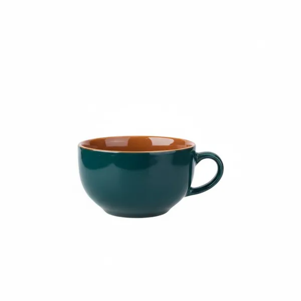 Artisan_Crafted_Fine_Porcelain_Capuccinno/Coffee_Mug_(280ml)_|_Dual-Tone_Green_&_Tan_Brown_|_Lightweight,_Microwave_&_Dishwasher_Safe,_Ceramic_Tea_Cup_for_Home_&_Office_-_Pack_of_1