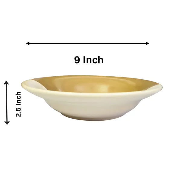 Brown_&_Off_White_Premium_Ceramic_Double-Tone_Design,_Microwave_Safe_Pasta/_Noodles/_Soup_Plate_(9_X_2.5_Inch)