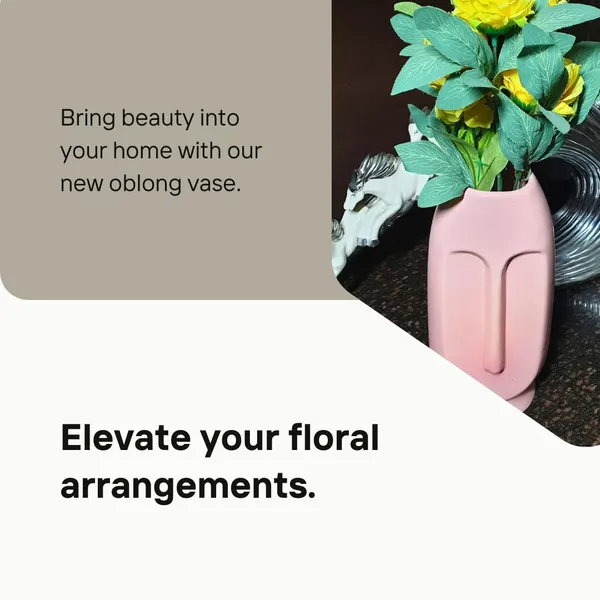 Pink_Glossy_Finish_Ceramic_Oblong_Face_Shape_Flower_Vase_(Pack_Of_1)_(11_Inch)