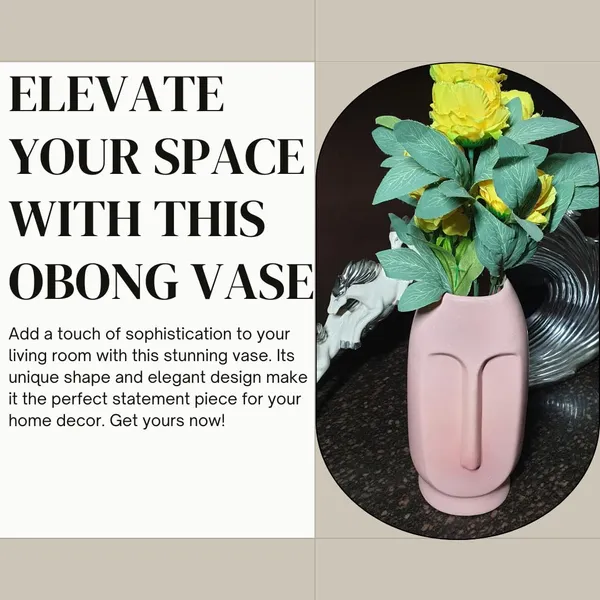 Pink_Glossy_Finish_Ceramic_Oblong_Face_Shape_Flower_Vase_(Pack_Of_1)_(11_Inch)