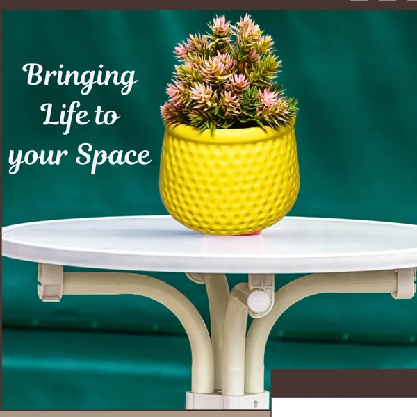 Yellow_Matt,_Handi_Shape_Dotted_Ceramic_Planter_For_Plants