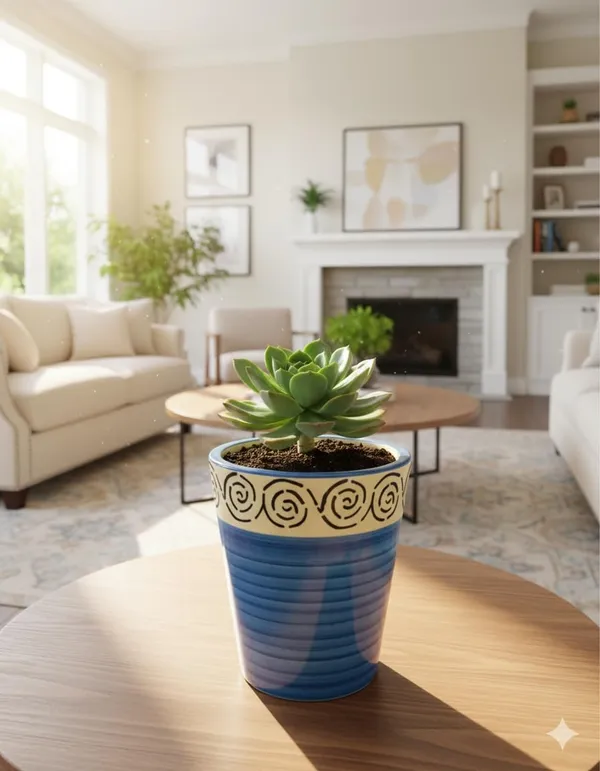 Brills_Ceramic_Premium_Planter_for_Indoor_Plants_|_Blue_Glossy_-_Fade_Resistant_Flower_Pot_Home_Decor_Pot_for_Indoor_&_Outdoor_Plants_-_Easy_to_Clean_(Plant_Not_Included)