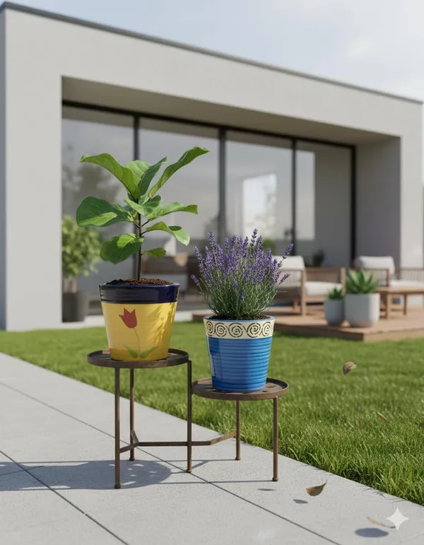 Brills_Handcrafted_Ceramic_Pot_for_Plants_�_Floral_Design_|_Made_in_India_|_Strong,_Chip-Resistant,_Color-Fade_Proof_|_Indoor_&_Outdoor_Flower_Planter_|_Easy_to_Clean_-_Yellow
