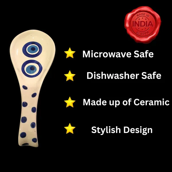 Blue_&_White_Ceramic_Serving_Spoon_Rest_Spatula_Holder_(Evil_Eye_Design)_(10_Inch)
