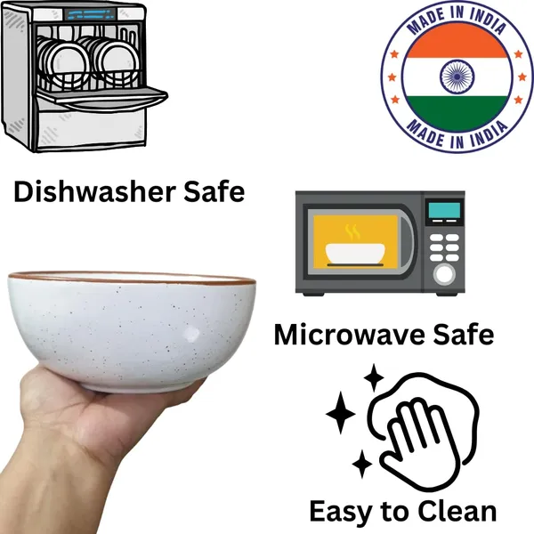 Offwhite_Lead-Free,_Non-Toxic,_Dishwasher_&_Microwave_Safe_Handcrafted_Ceramic_Serving_Bowl_(‎15.5W_X_7H_Cm)