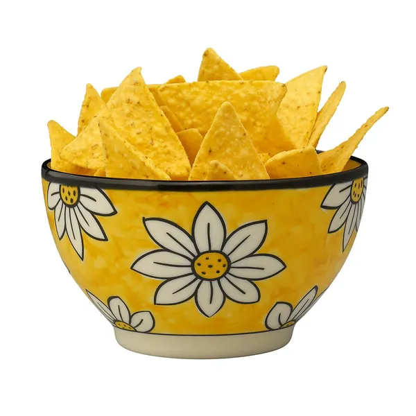 Yellow_Sunflower_Print_Ceramic_Serving/Snack_Bowl_(750_Ml)