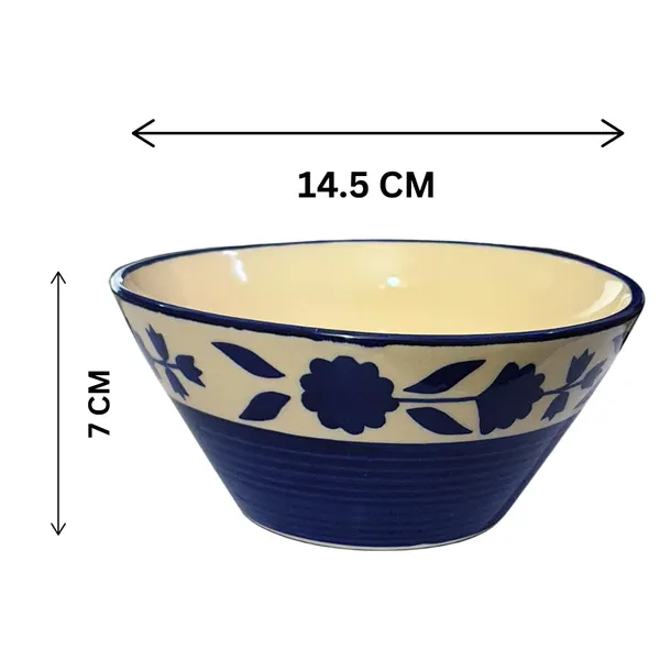 Glossy_Blue_&_White_Floral_Print_Ceramic_Serving/_Snack_Bowl_(500_Ml)