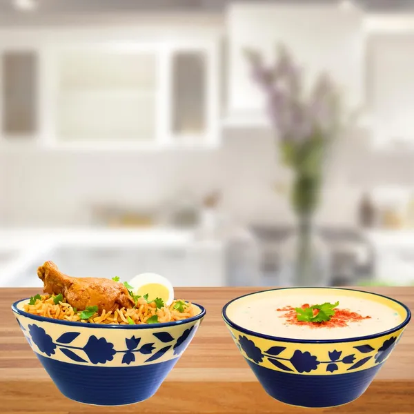 Glossy_Blue_&_White_Floral_Print_Ceramic_Serving/_Snack_Bowl_(500_Ml)