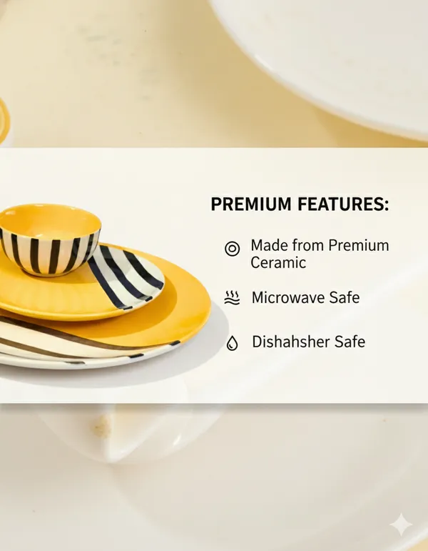 Handcrafted_Ceramic_Dinnerware_Set_of_3_(_Full_Plate,_Quarter_Plate_&_Katori),__Vibrant_Yellow_&_Striped_Design___I_Microwave_&_Dishwasher_Safe_I__Dinner_Serving_Set_for_Kitchen