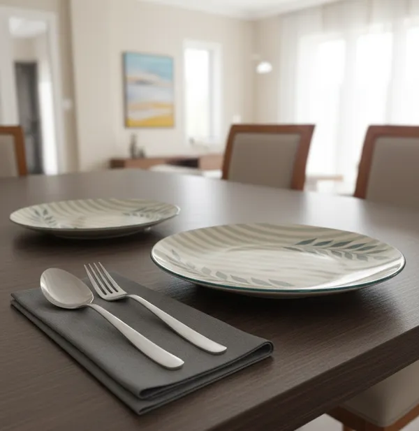 Leaf_Print_Ceramic_Dinner_Plate,_11-inch_Full_Plate_for_Dinner,_Made_in_India_-_Microwave_&_Dishwasher_Safe,_Non-Toxic_Lead-Free_Green/Beige_Tableware_(Set_of_2)