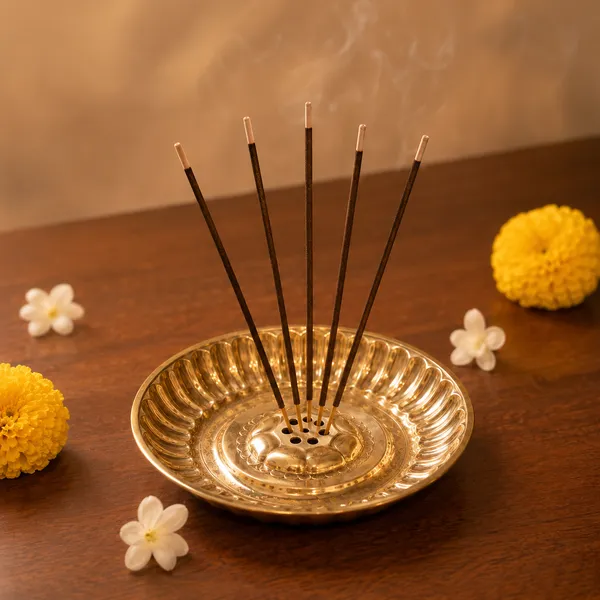 Handcrafted_Brass_Dhoop_Dani_Plate_|_Traditional_Incense_Burner_with_Ash_Catcher_for_Pooja_&_Home_Temple