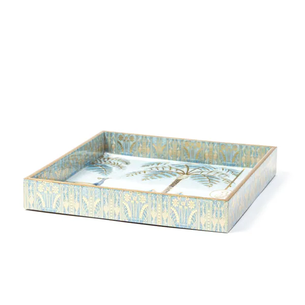 Wooden_Enamel_Coated_Square_Serving_Tray_with_Peacock_Design_For_Home_&_Dining_Table_,_Multipurpose_Tray_,_Serving_Tray