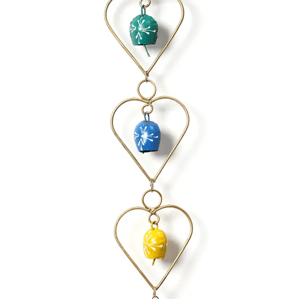 Pack_of_2_Metal_Wall_Hanging_Windchime_with_Heart_shape_design_with_Colored_Hanging_CowBells