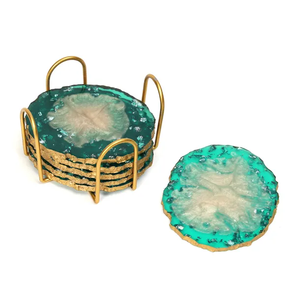 Green_&_Gold_Resin_Set_Of_6_Resin_Coasters_With_Stand_For_Home_And_Dining_Table_,_Stylish_Coasters_For_Tea_Coffee_And_Bar_(_(10X8)Cm_)