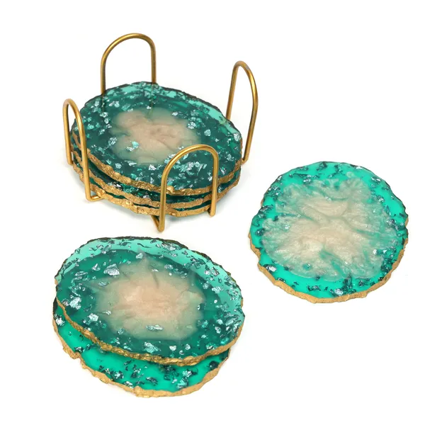 Green_&_Gold_Resin_Set_Of_6_Resin_Coasters_With_Stand_For_Home_And_Dining_Table_,_Stylish_Coasters_For_Tea_Coffee_And_Bar_(_(10X8)Cm_)
