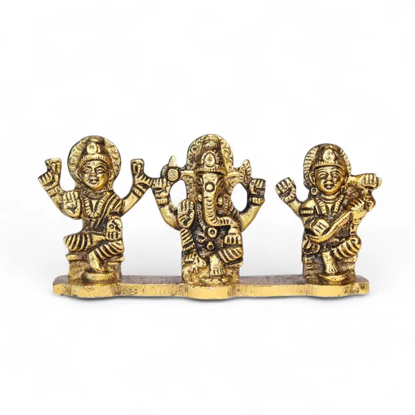 Premium_Brass_Laxmi_Ganesh_Saraswati_Idol_Pair_Decorative_Showpiece_|_2.5_Inch_Small_Statue_for_Mandir,_Pooja_Room_&_Temple_Décor_|_Perfect_Diwali_Decoration_&_Festive_Gift