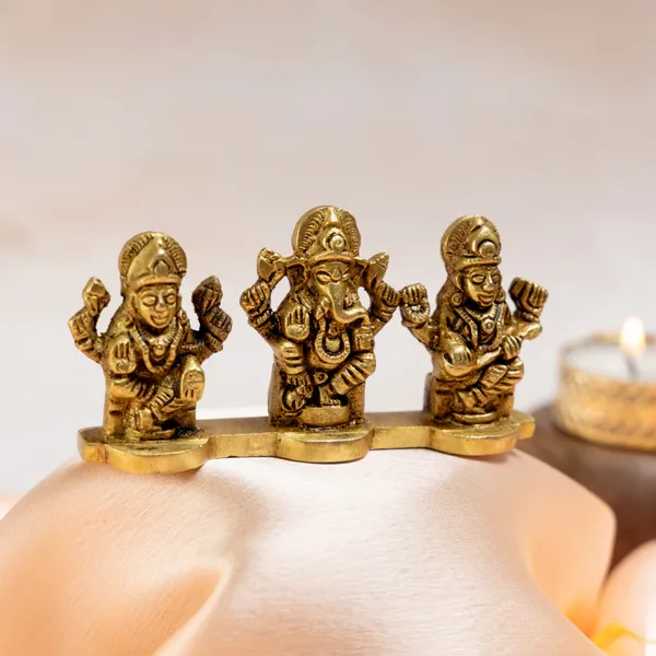 Premium_Brass_Laxmi_Ganesh_Saraswati_Idol_Pair_Decorative_Showpiece_|_2.5_Inch_Small_Statue_for_Mandir,_Pooja_Room_&_Temple_Décor_|_Perfect_Diwali_Decoration_&_Festive_Gift