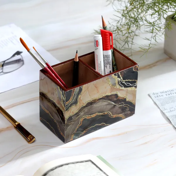 Brown_Wooden_Enamel_Coated_Multiutility_Wooden_Holders_With_2_Sections_,_Spoon_Stand_Chammach_Holder_,_Pen_Stand_(_(15X10)Cm_)