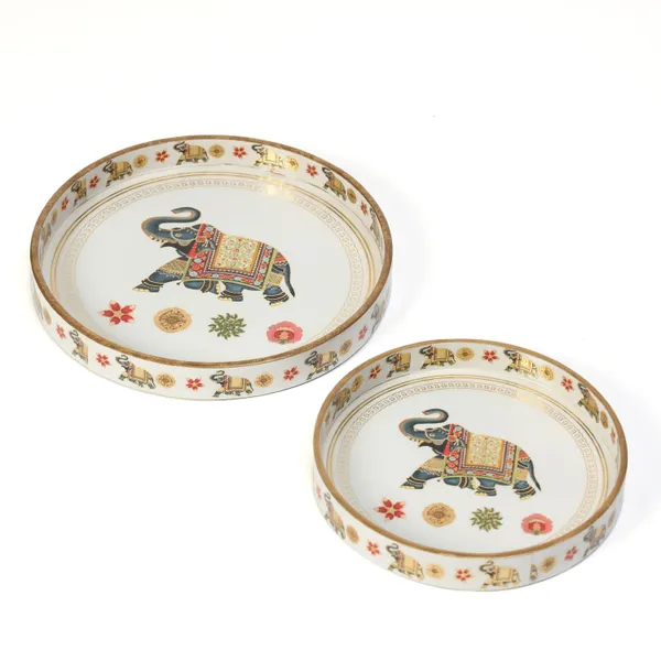 Wooden_Enamel_Coated_Round__Set_of_2_Trays_|_Serving_Tray_for_Home_&_Dining_Table_|_Printed_Multipurpose_Trays__(7x7_,_9x9_Inches)