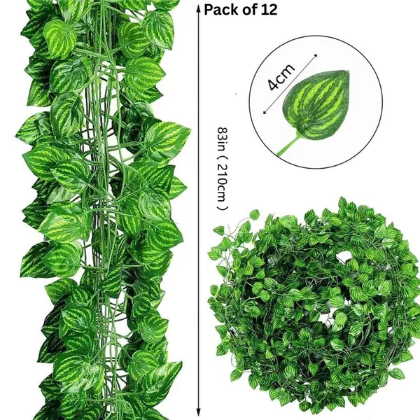 Artificial_Small_Watermelon_Leaf_Creeper_Decorative_Hanging_Greenery_Vine_For_Home_Wall_Decoration_Balcony_Garden_Indoor_Outdoor_And_Event_Decor_Pack_of_12