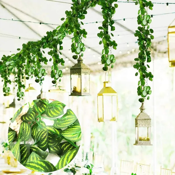 Artificial_Small_Watermelon_Leaf_Creeper_Decorative_Hanging_Greenery_Vine_For_Home_Wall_Decoration_Balcony_Garden_Indoor_Outdoor_And_Event_Decor_Pack_of_12