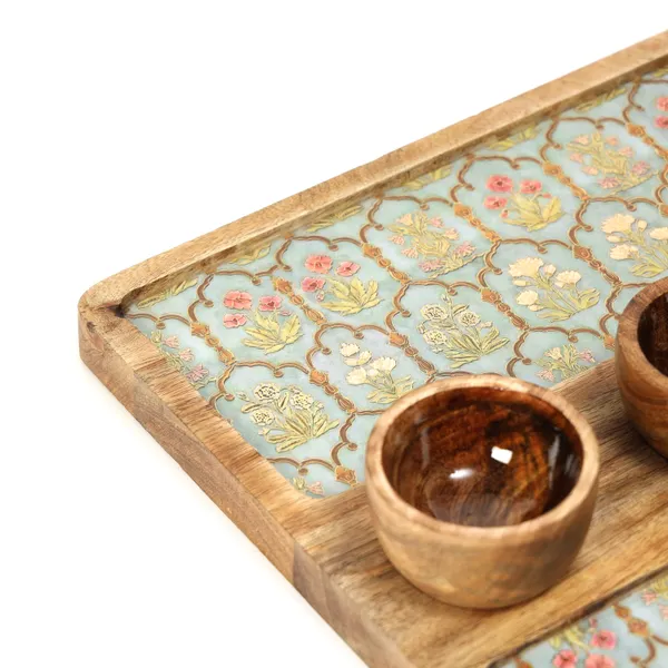 Enamel_Coated_Rectangle_Serving_Platter_with3_Bowls_in_Mangowood_|Snacks_Platter_for_Home_&_Dining_Table_|_Chip_n_Dip_Platter_with_Handle_|_Serving_Tray_(12_Inches)