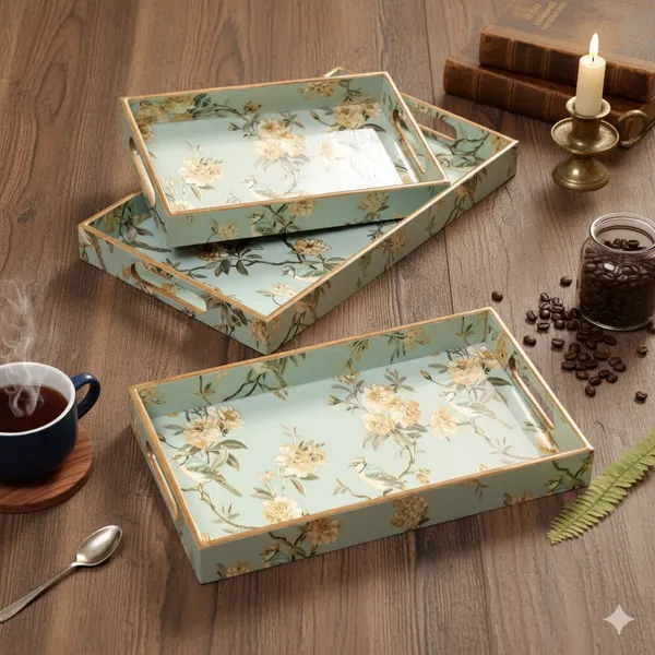 Set_of_3_Waterproof__Rectangle_Trays_with_Handle,__Wooden_Enamel_Coated_Serving_Trays_For_Home_&_Dining_Table_,_Multipurpose_Trays_(_(41X25||36X20||30X15)Cm_)