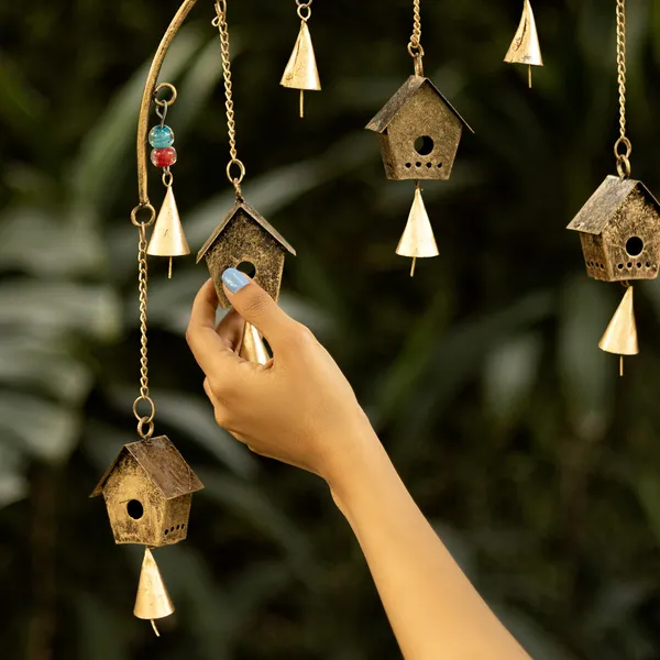 BirdHouse_Design_Metal_Wall_Hanging_|_Trending_Windchime_with_Hanging_Bells