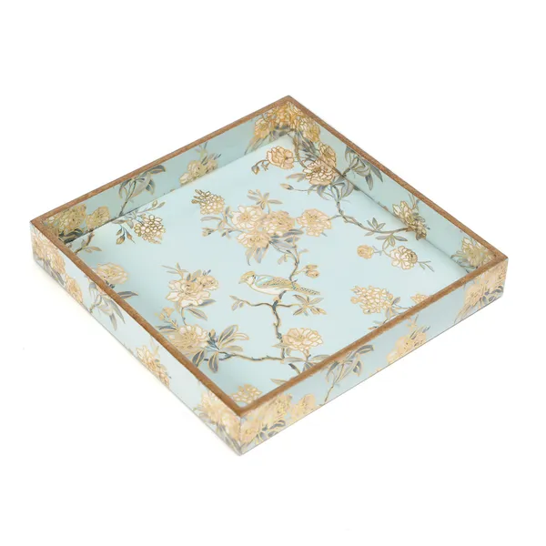 Blue_Wooden_Wooden_Enamel_Coated_Serving_Tray_For_Home_And_Dining_Table_,_Multipurpose_Tray_(_(25X25X4)Cm_)