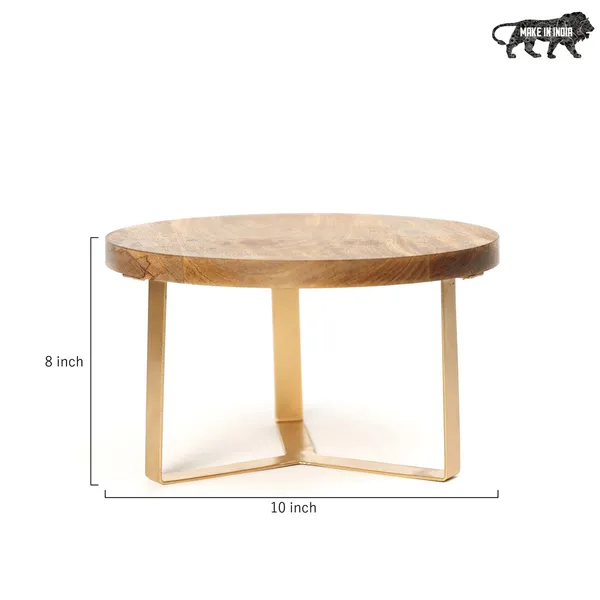 Brown_Wooden_Round_Wooden_Cake_Stand_Platter_In_Mangowood_,_Snacks_Platter_For_Home_&_Dining_Table_,_Serving_Platter_(_(20X25)Cm_)