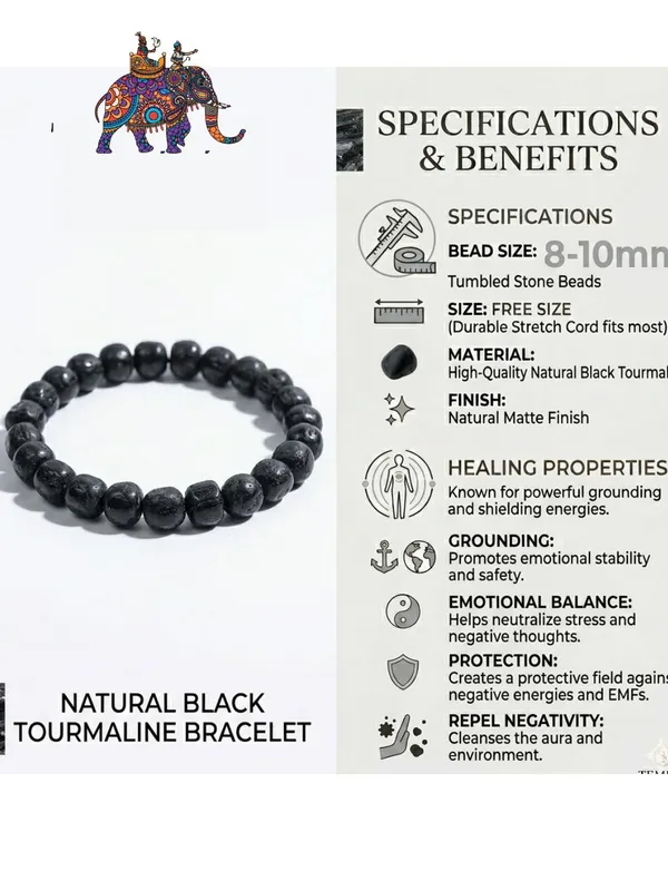 Black_Tourmaline_Healing_Bracelet_for_Protection_|_Natural_Crystal_Bracelet_for_Protection_from_Negative_Energy_|_Stretchable_Stone_Bracelet_for_Men_&_Women