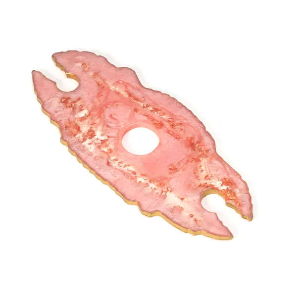 Pink_Resin_Wine_Bottle_Holder_In_Resin_For_Home_And_Dining_Table_Decor_(_(24X10)Cm_)
