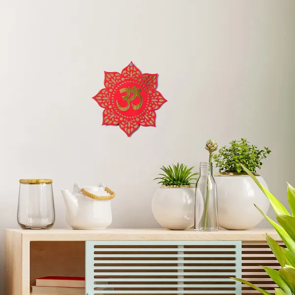 Foam_Om_Wall_Hanging_Red_?_8x8_Inches|_Spiritual_Feng_Shui_Wall_Art_for_Positive_Vibes,_Meditation,_Yoga_Room_&_Home_Decor