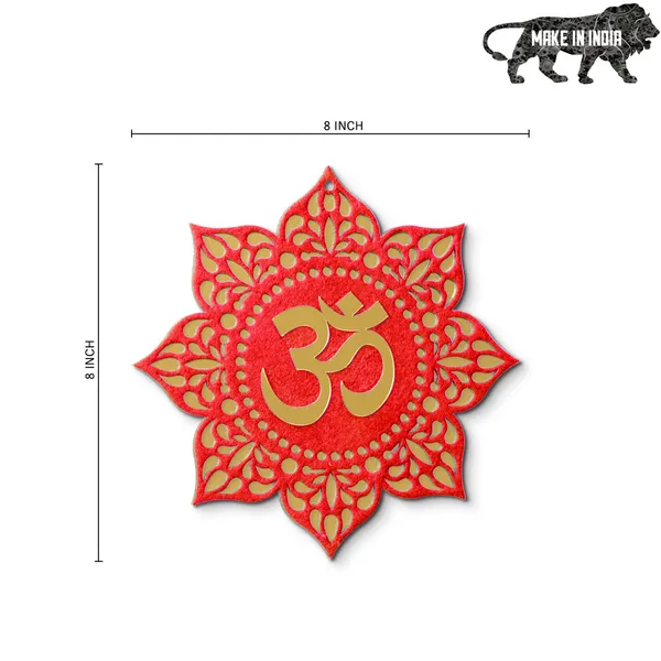 Foam_Om_Wall_Hanging_Red_?_8x8_Inches|_Spiritual_Feng_Shui_Wall_Art_for_Positive_Vibes,_Meditation,_Yoga_Room_&_Home_Decor