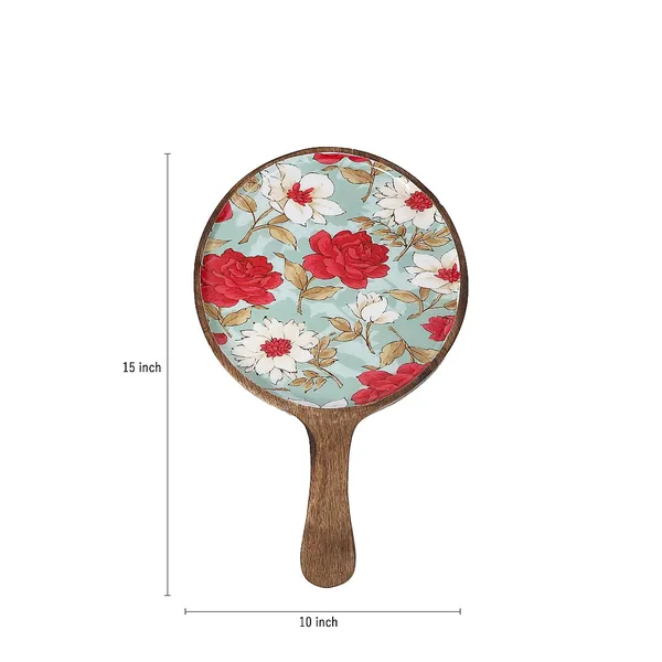 Red_&_Blue_Wooden_Enamel_Coated_Round_Pizza_Serving_Platter_In_Mangowood_,_Snacks_Platter_For_Home_&_Dining_Table_,_Multipurpose_Tray_,_Serving_Tray_With_Handle_(_(25X25)Cm_)