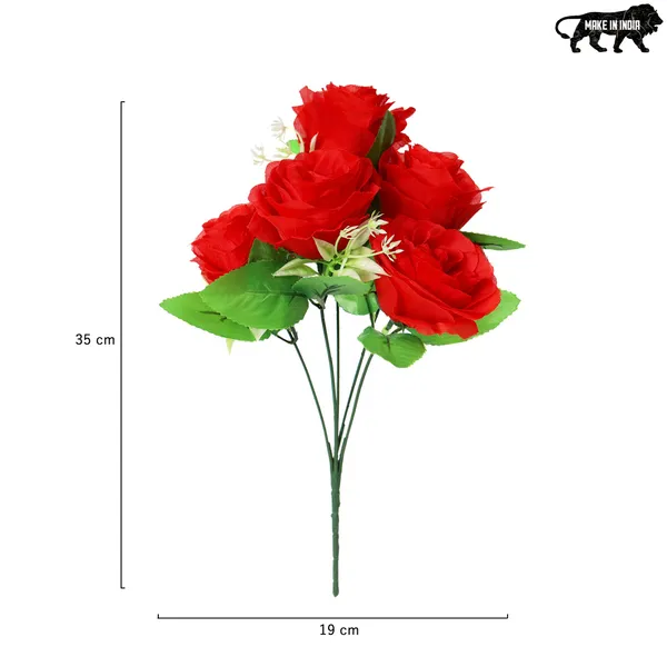 Artificial_Big_Red_Rose_Flower_Bunch_With_Green_Leaves_Decorative_Floral_Arrangement_For_Home_Living_Room_Bedroom_Table_Centerpiece_Decoration_Gift_Item_Pack_of_2__(Vase_Not_Included)