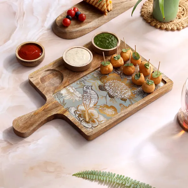 Grey_Wooden_Enamel_Coated_Rectangle_Serving_Platter_With3_Bowls_In_Mangowood_,_Snacks_Platter_For_Home_&_Dining_Table_,_Chip_N_Dip_Platter_With_Handle_,_Serving_Tray_(_(25X25||3X3)Cm_)_(Set_Of_4)
