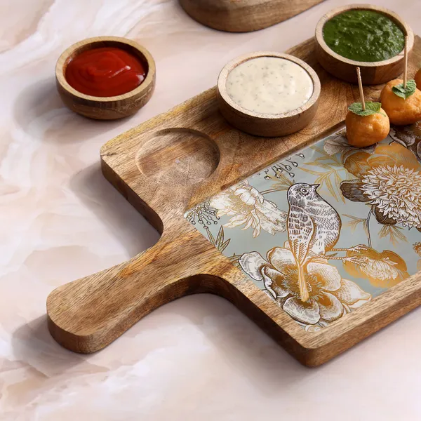 Grey_Wooden_Enamel_Coated_Rectangle_Serving_Platter_With3_Bowls_In_Mangowood_,_Snacks_Platter_For_Home_&_Dining_Table_,_Chip_N_Dip_Platter_With_Handle_,_Serving_Tray_(_(25X25||3X3)Cm_)_(Set_Of_4)