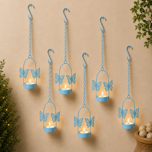 Set_of_6_Pastel_Blue_Butterfly_Hanging_Diya_&_Candle_Holders_–_Powder-Coated_Metal_Lanterns_for_Balcony,_Living_Room_&_Festival_Decor