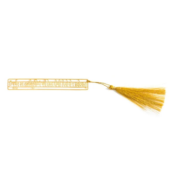 Handcrafted_Brass_Bookmark_?_Gayatri_Mantra_Design_with_Tassel,_Elegant_Book_Lover_Gift_&_Reading_Accessory