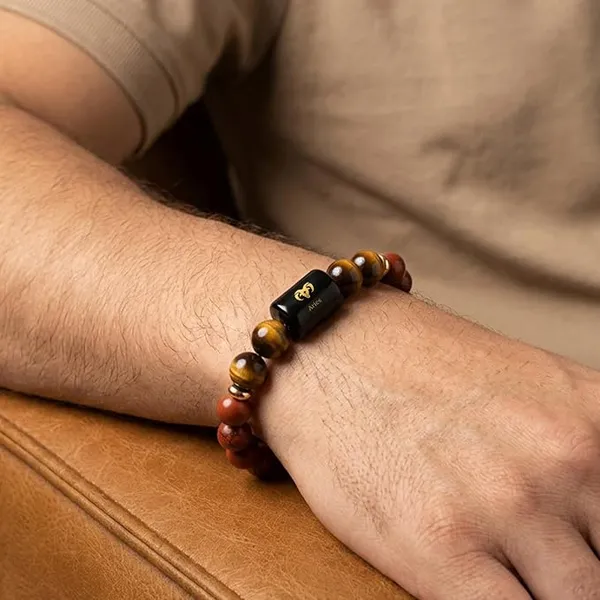 Certified_Aries_Rashi_Bracelet_with_Red_Jasper_&_Tiger_Eye_Healing_GemStones