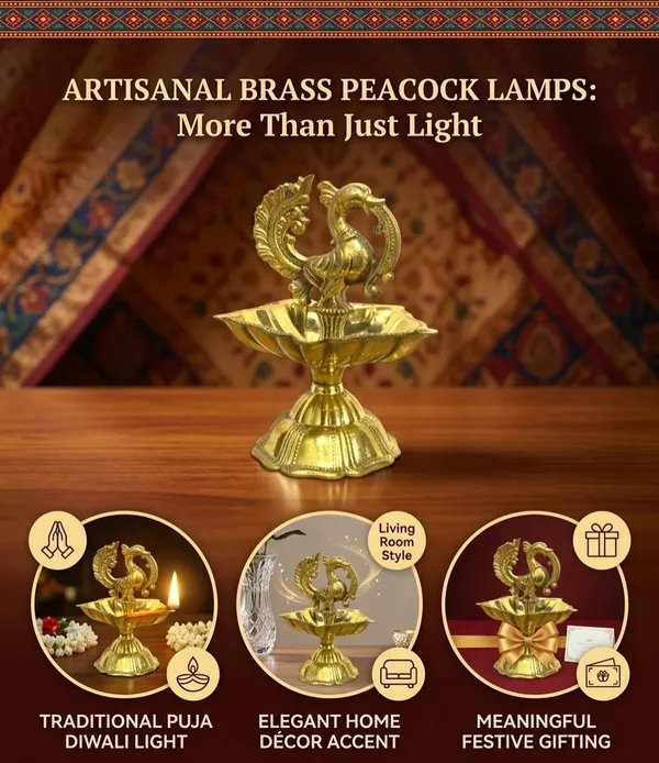 Brass_Peacock_Design_Diya_Decorative_Puja_Lamp_for_Home_Temple_and_Gift_(Pack_of_2)