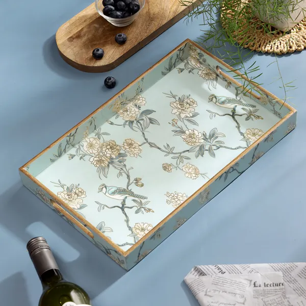 Blue_&_Gold_Wooden_Waterproof_Wooden_Enamel_Coated_Rectangular_Serving_Tray_With_Handles_For_Home_&_Dining_Table_,_Multipurpose_Tray_,_Serving_Tray_(_(36X23X4)Cm_)
