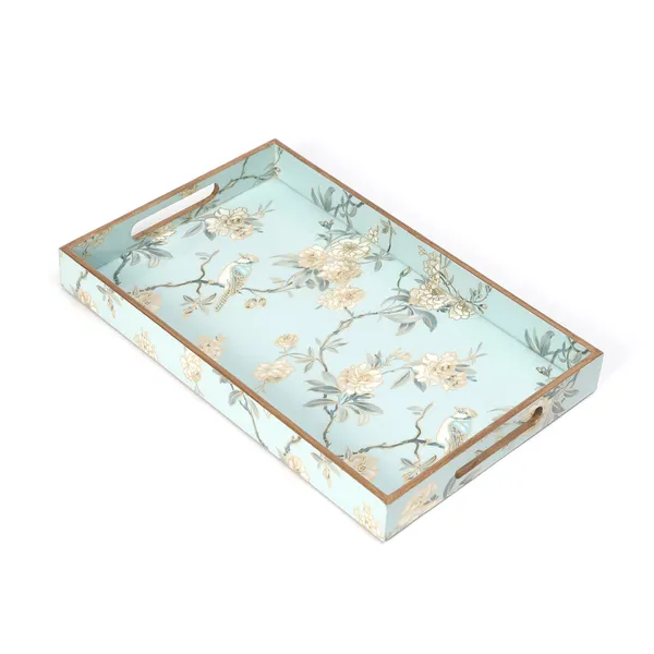 Blue_&_Gold_Wooden_Waterproof_Wooden_Enamel_Coated_Rectangular_Serving_Tray_With_Handles_For_Home_&_Dining_Table_,_Multipurpose_Tray_,_Serving_Tray_(_(36X23X4)Cm_)