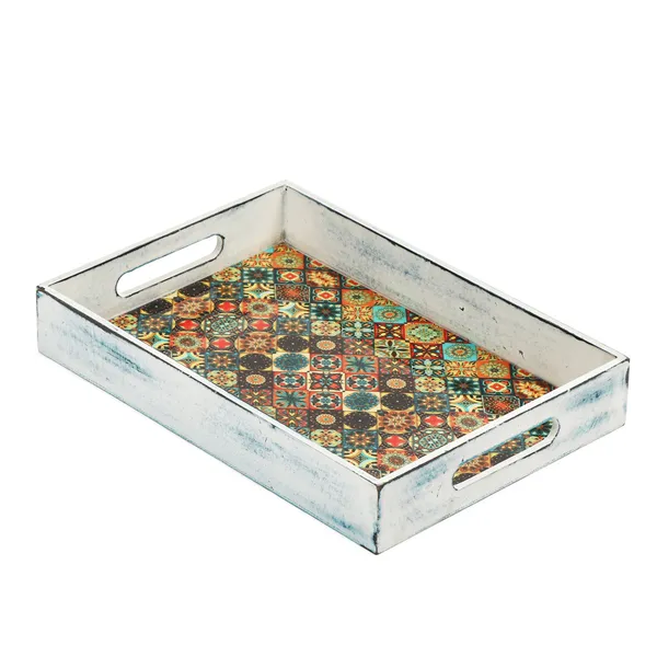 Multicolor_Wooden_Wooden_Enamel_Coated_Rectangle_Serving_Tray_Fr_Home_And_Dining_Table_,_Multipurpose_Tray_,_Serving_Tray_With_Handles_(_(36X23X5)Cm_)