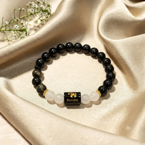 Certified_Scorpio_Zodiac_Bracelet_|_Natural_Obsidian_&_Milky_Quartz_Healing_Gemstones