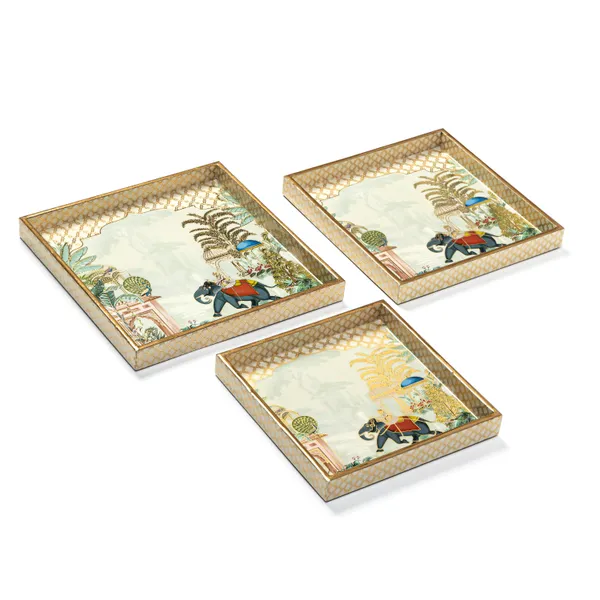 Set_of_3_Square_Wooden_Enamel_Coated_Serving_Trays_For_Home_&_Dining_Table_,_Multipurpose_Tray_Set